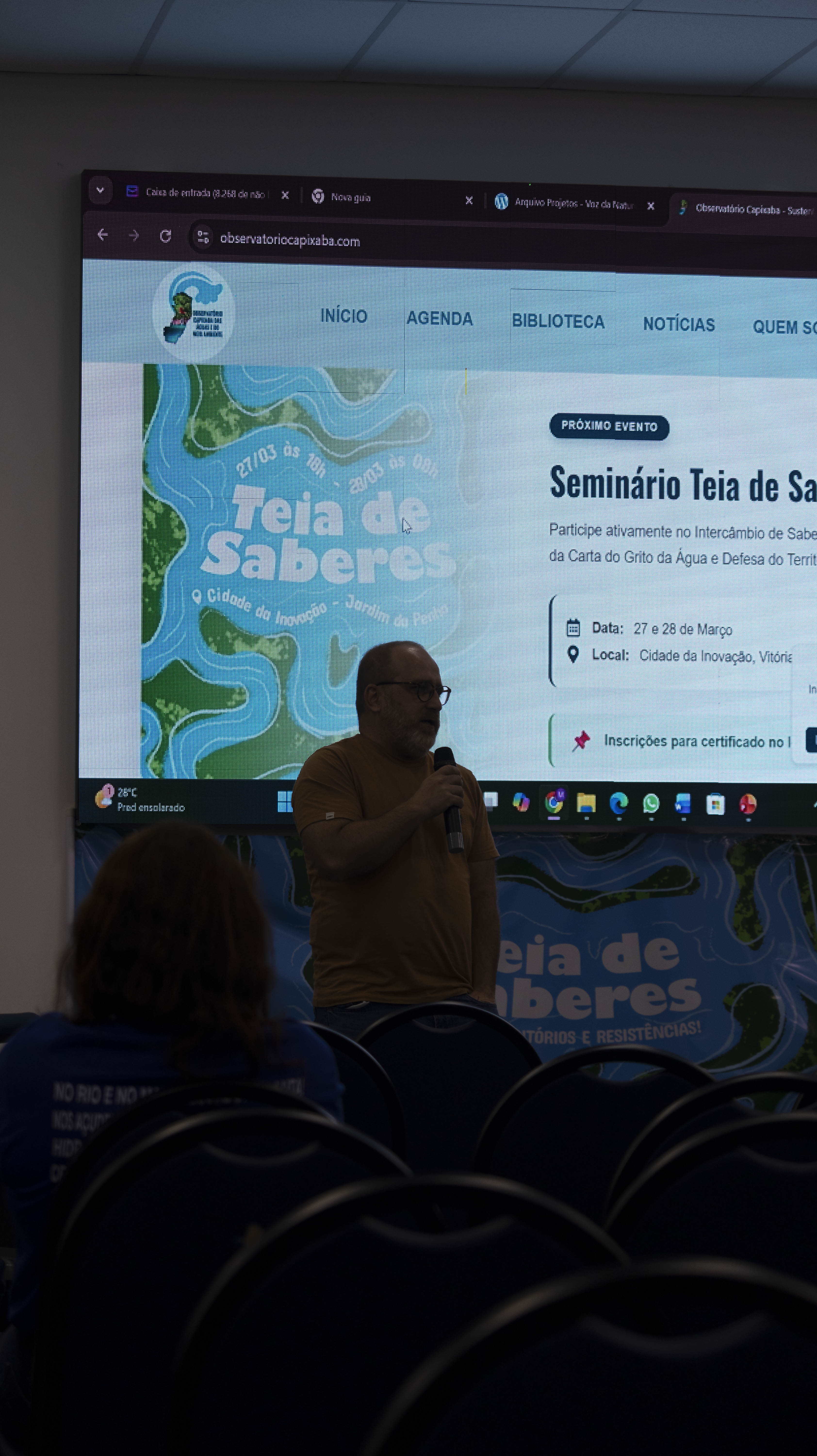 Seminário Teia de Saberes: Águas, Territórios e Resistências